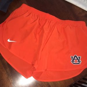 Auburn University Nike shorts and sweatshirt